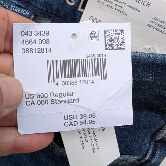 American Eagle Outfitters Dark Blue Skinny Jeans - Picture 3 of 3